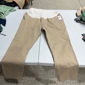 Old Navy Maternity Pixie Tan Work Pants